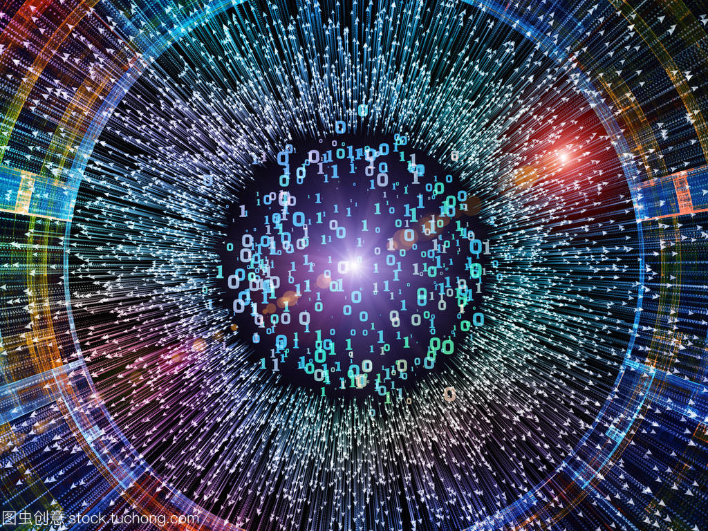 設計由數字系列。作為科學、信息技術和數學項目背景的數字和抽象元素的構成